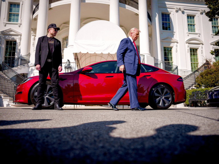 Experience the ultimate power play as Trump considers selling or giving away his newly acquired Tesla from Musk. Will the EV maker’s stock continue to soar or will it crash and burn