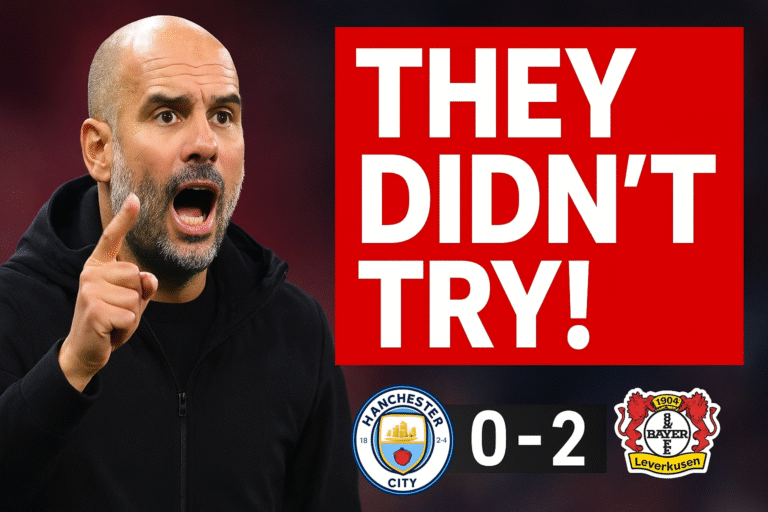 Pep Guardiola Slams Man City Squad Players After 2–0 Champions League Defeat to Bayer Leverkusen