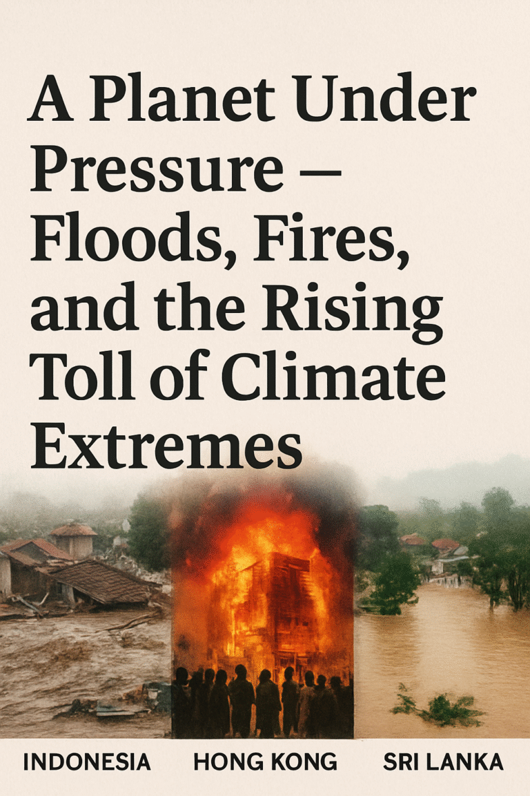 A Planet Under Pressure – Floods, Fires, and the Rising Toll of Climate Extremes