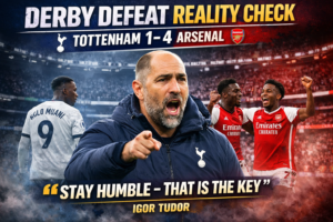 Tottenham Hotspur 1–4 Arsenal: Igor Tudor Delivers Brutal Reality Check After Derby Defeat 1 file 00000000345071fdbe8ec759be4776a6