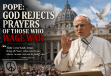 Pope: God rejects prayers of those who wage war