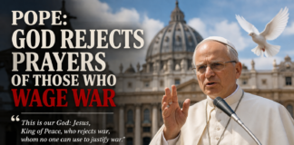 Pope: God rejects prayers of those who wage war