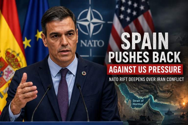 Sánchez Rejects US Pressure as NATO Rift Deepens Over Iran Conflict