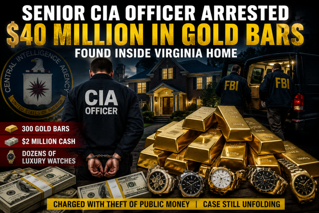 Senior CIA Officer Arrested After Federal Agents Discover $40 Million in Gold Bars Inside Virginia Home<br> 3 file 00000000423c71f4809589ee772074ca4539399735074542456