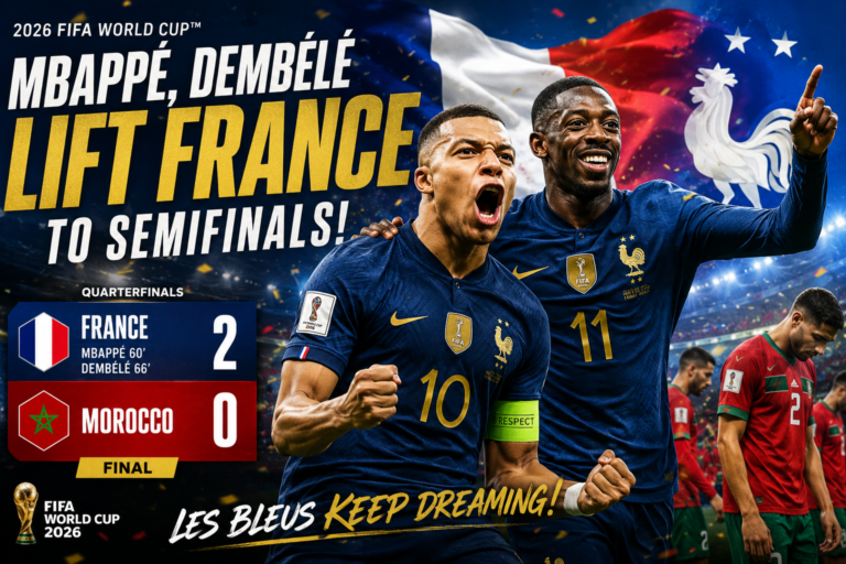 France 2-0 Morocco: Mbappé and Dembélé Fire France Into World Cup Semifinals