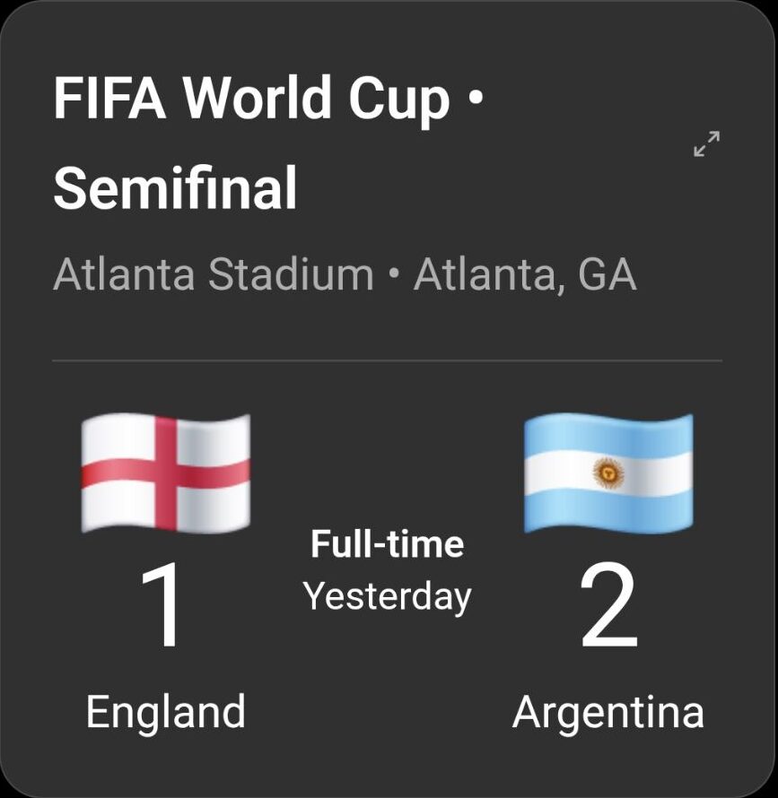 Late Argentina Surge Ends England's World Cup Dream 6 Late Argentina Surge Ends England’s World Cup Dream