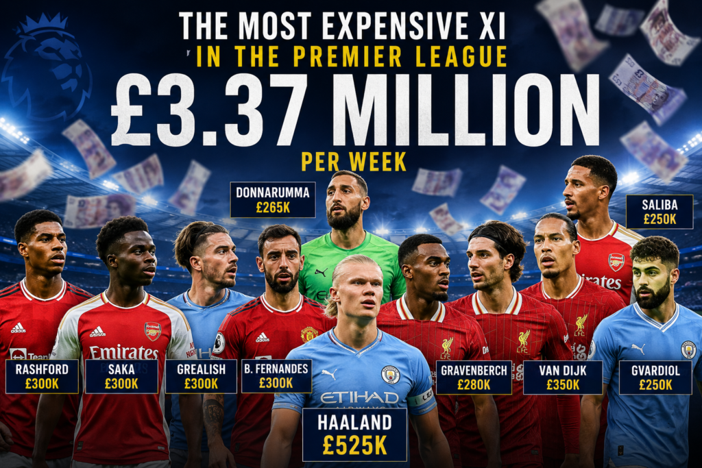 Premier League’s Most Expensive XI Earns an Incredible £3.37 Million Per Week. 2 image